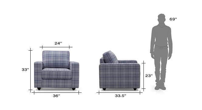 Nagano Arm Chair (Powder Blue)